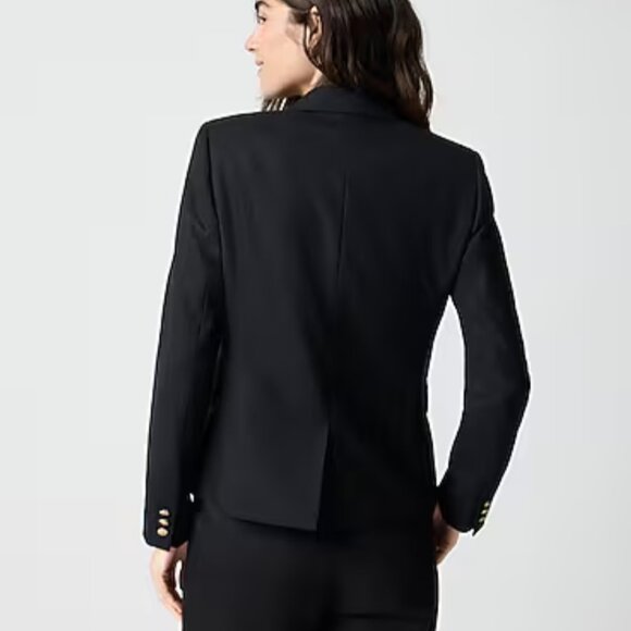 J.Crew Factory Original Schoolboy Black Blazer w/Gold Buttons EUC - Picture 7 of 8